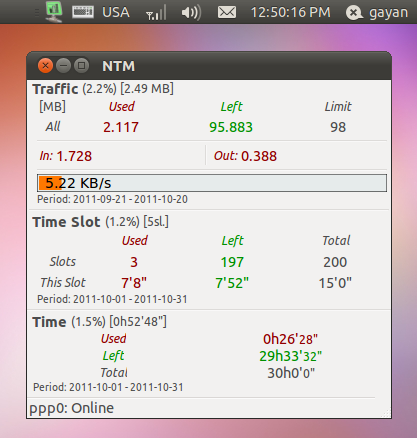 Ubuntu Network Bandwidth Monitor – VVWSB